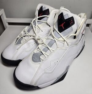 Jordan True Flight Cement White and Black Athletic Shoes